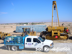 United equipment for a soil remediation